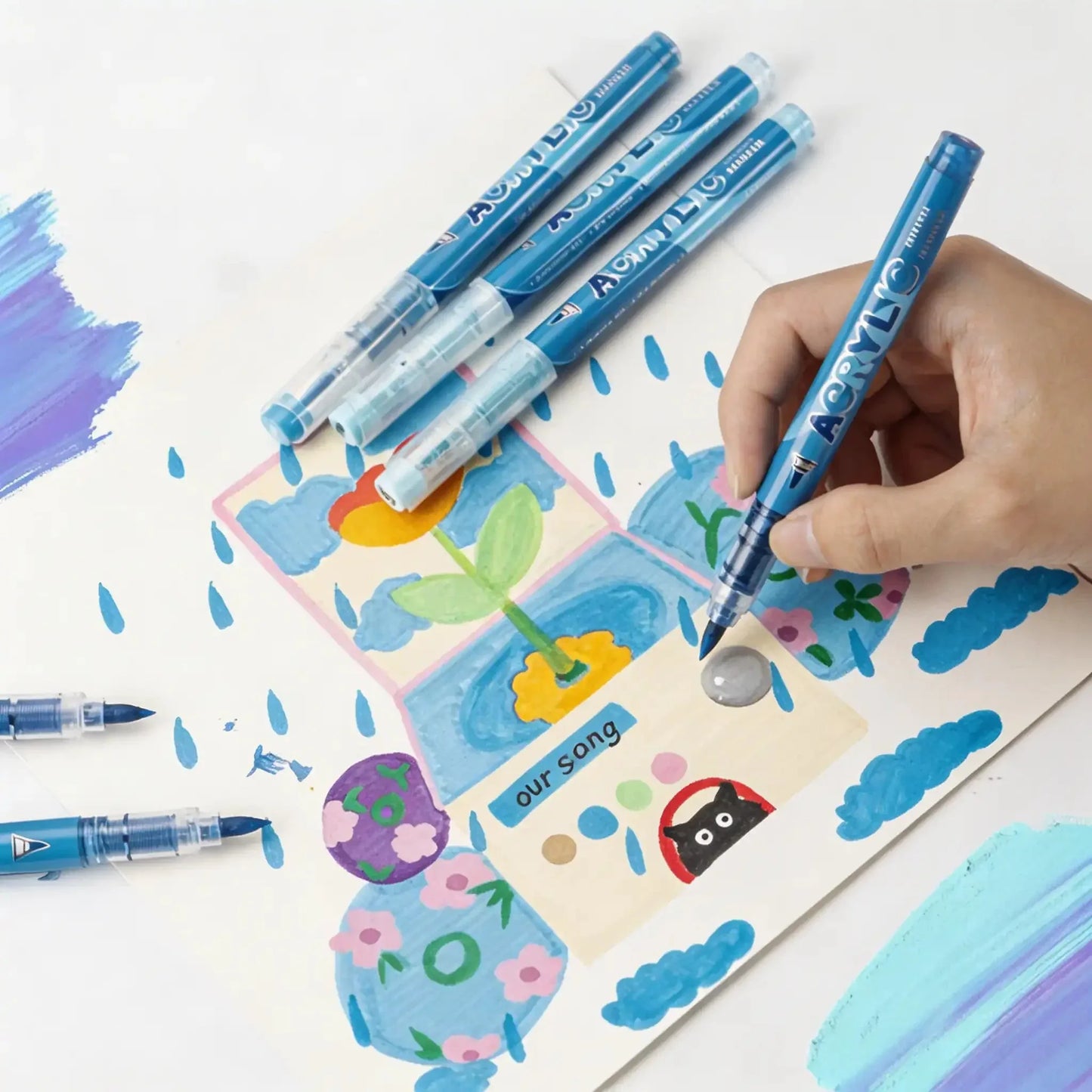 marqueur-acrylique-serie-speciale-multi-support - Feutre Acrylique