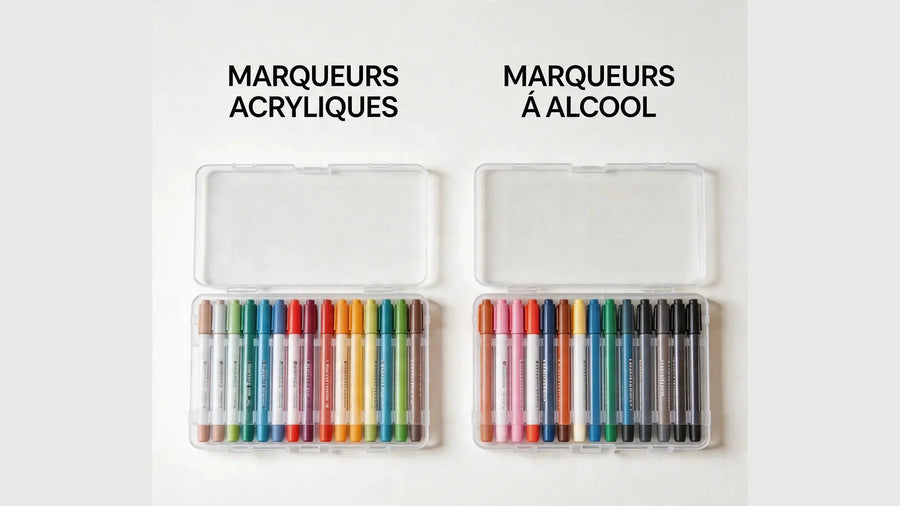 Feutre acrylique vs feutre à alcool : quelle différence ?