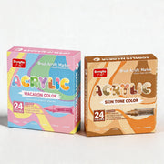Feutres acryliques tons chair et pastel 24 couleurs - image produit