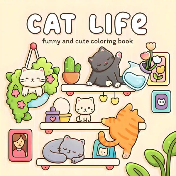 Livre de coloriage chats pour adulte - image produit