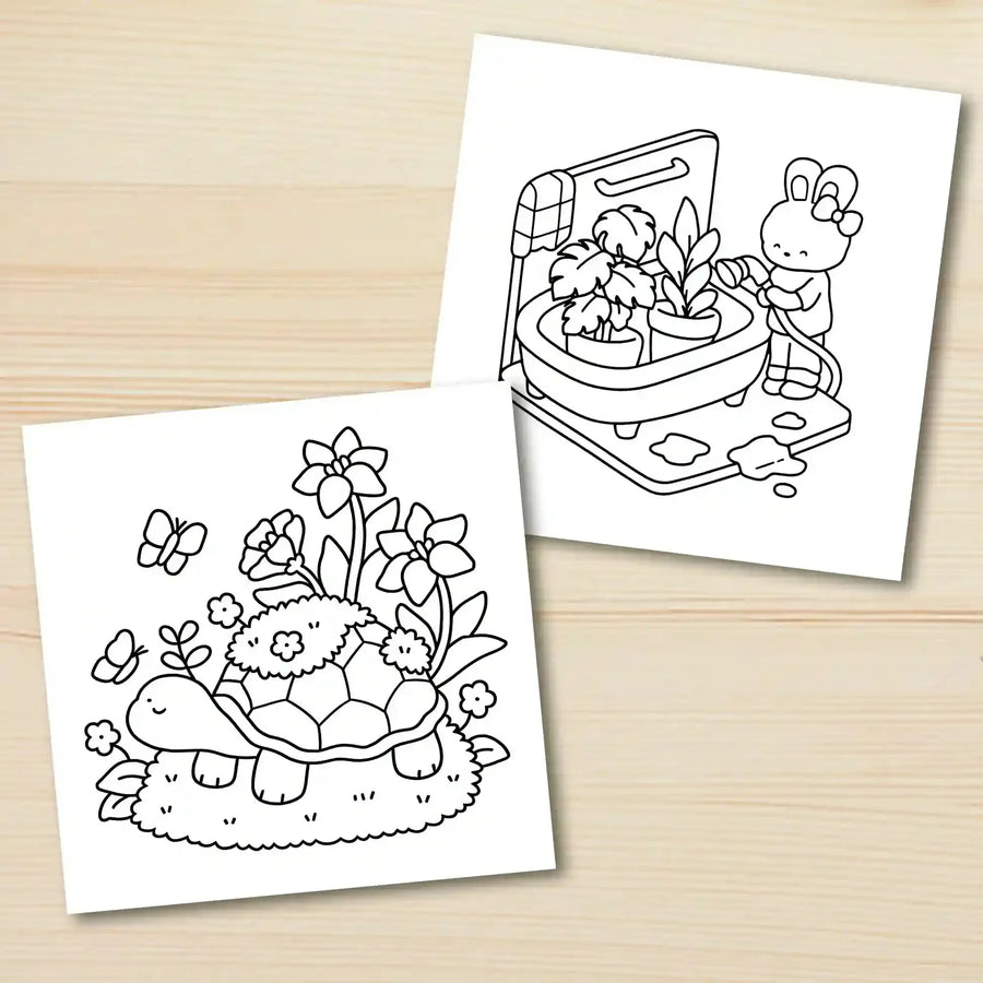 Livre de coloriage jardins pour adulte - image produit
