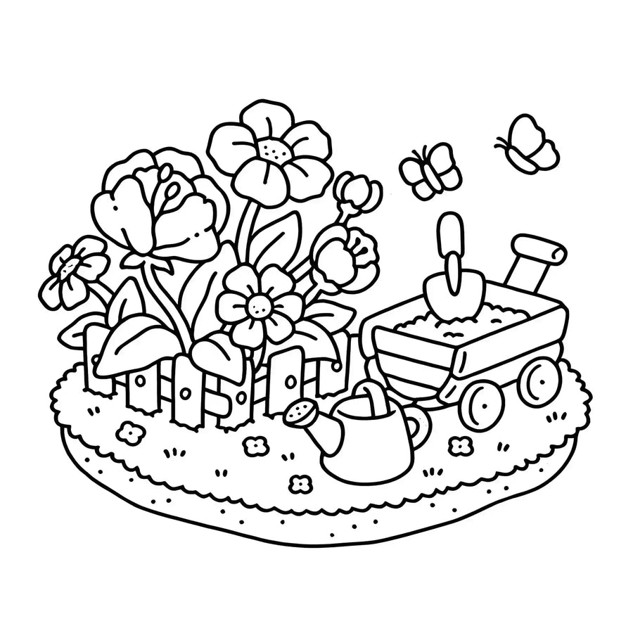 Livre de coloriage jardins pour adulte - image produit