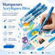 Feutres acryliques par thèmes 12 couleurs - image produit
