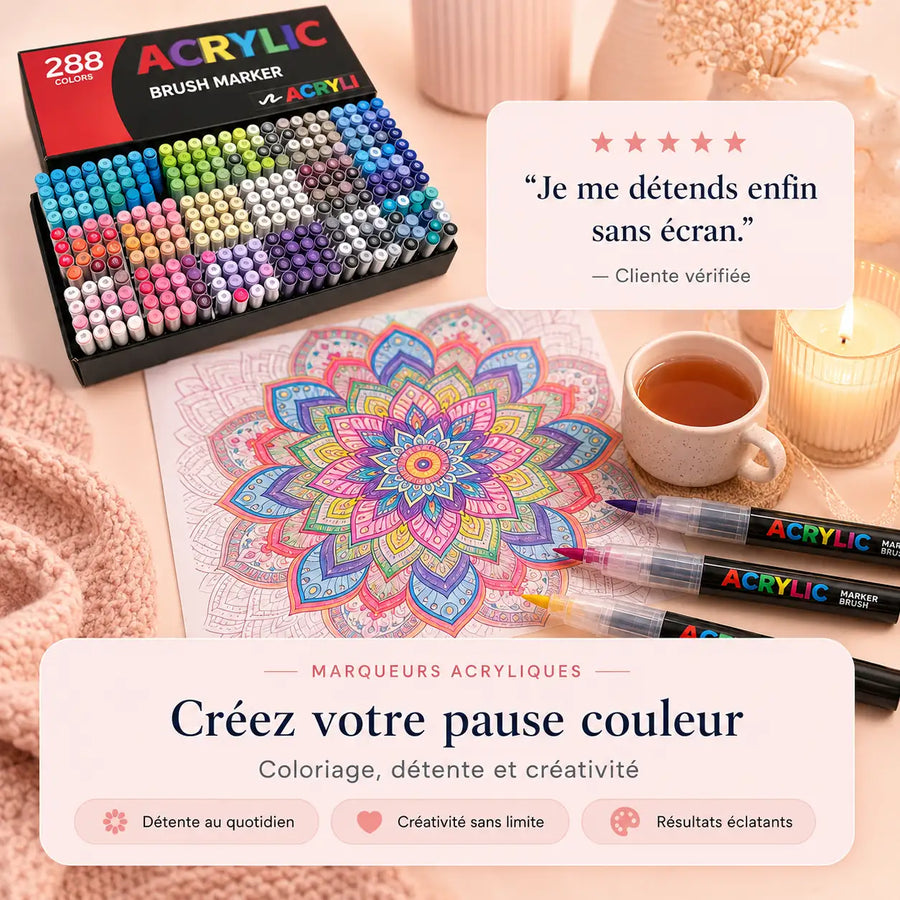 Marqueur Acrylique L'Univers 120 à 288 Couleurs