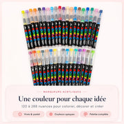 Marqueur Acrylique Le Pro 12 à 72 Couleurs - Feutre Acrylique