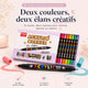 Feutres double pointe acryliques 36 à 84 couleurs - image produit