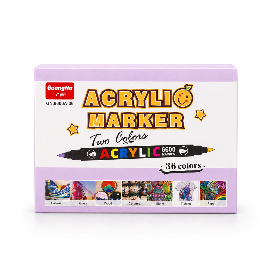 Feutres double pointe acryliques 36 à 84 couleurs - image produit