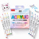 Feutres double pointe acryliques 60 à 168 couleurs - image produit