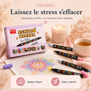 Feutres double pointe acryliques 36 à 84 couleurs - image produit