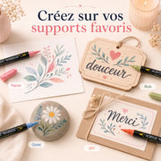 Feutres double pointe acryliques 12 à 60 couleurs - image produit