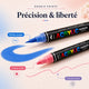 Feutres double pointe acryliques 36 à 168 couleurs - image produit