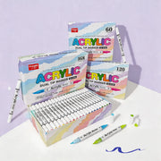 Feutres double pointe acryliques 60 à 168 couleurs - image produit