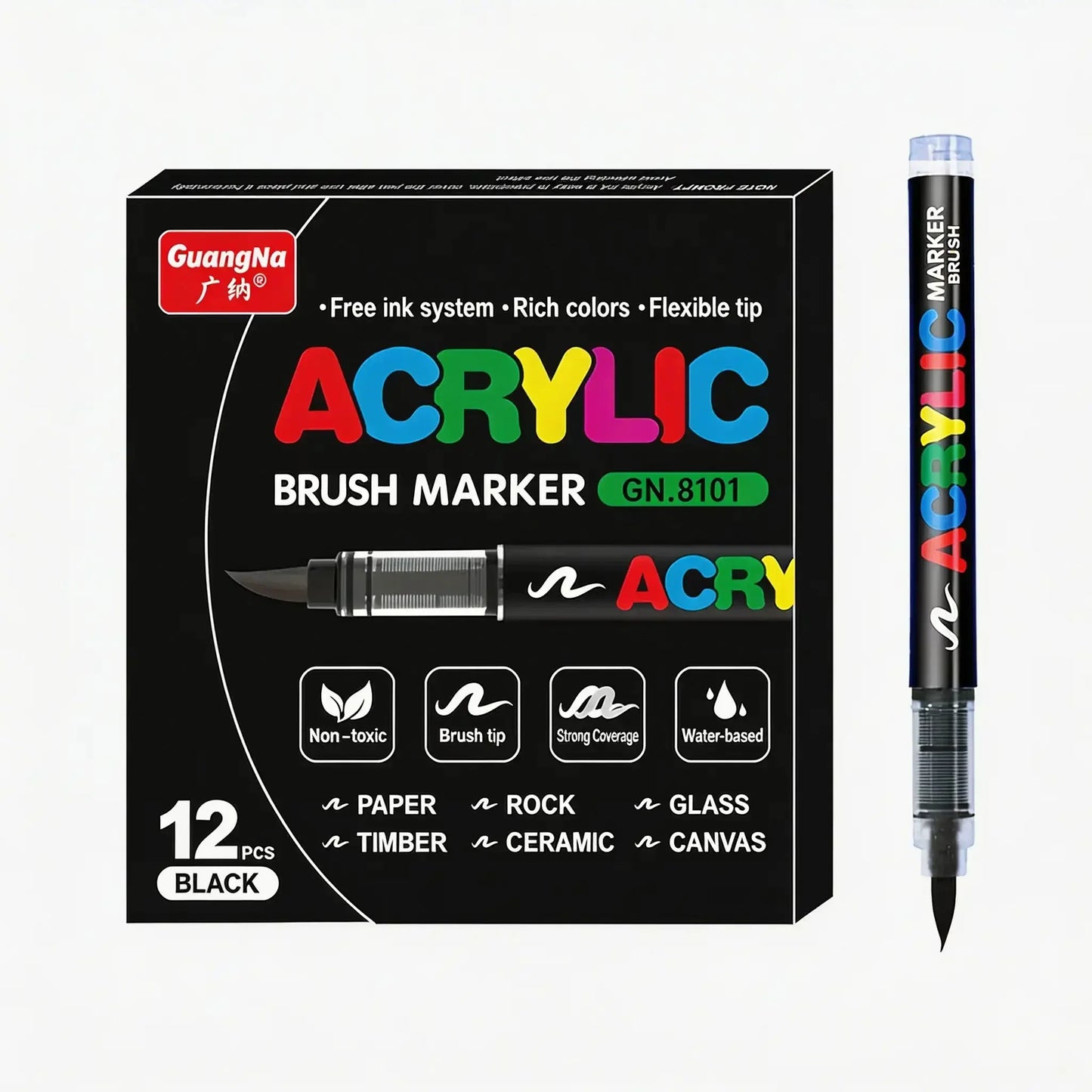 marqueur-acrylique-le-pro-blanc-set-12 - Feutre Acrylique