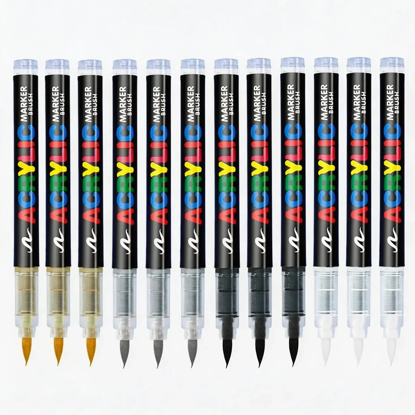 marqueur-acrylique-le-pro-noir-set-12 - Feutre Acrylique