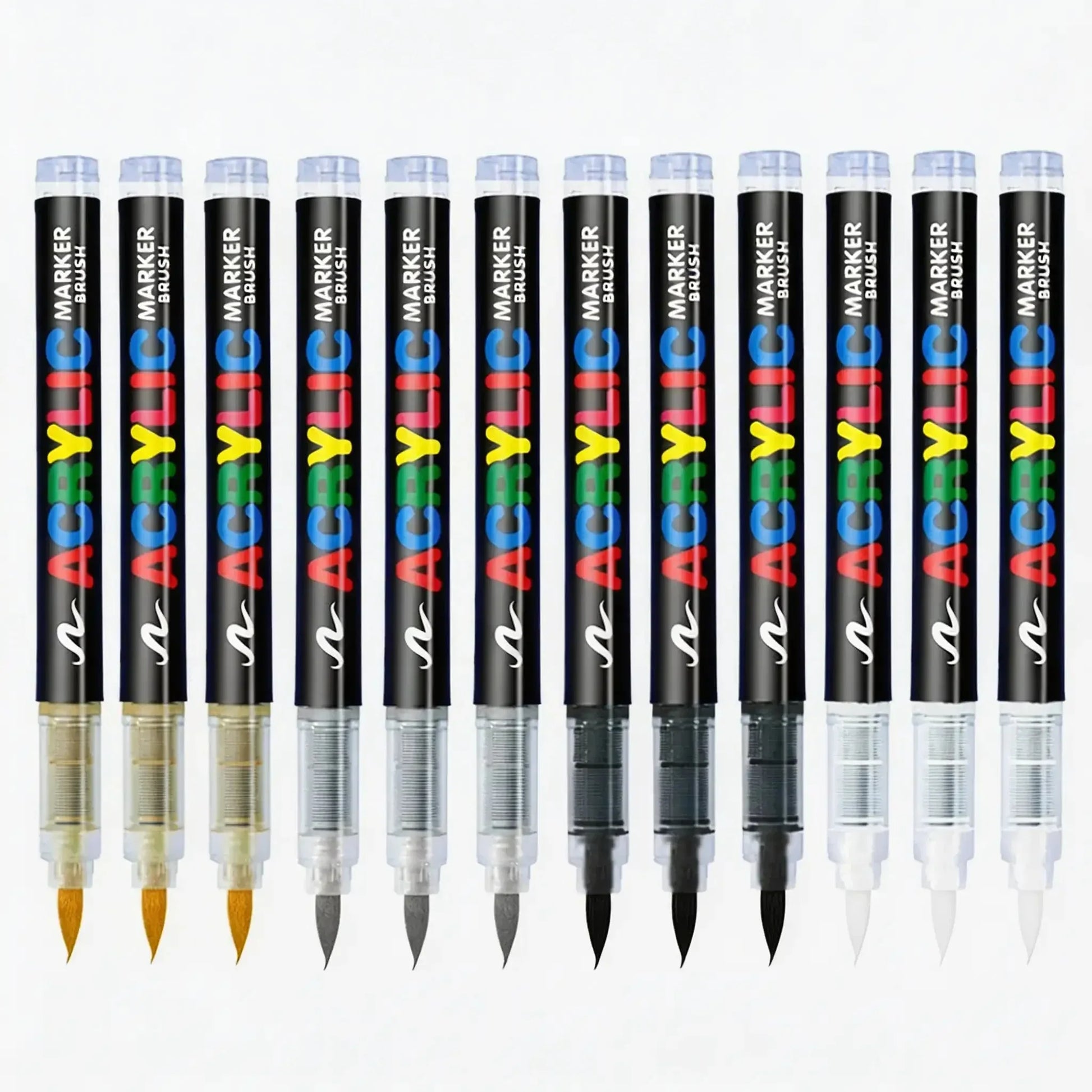 marqueur-acrylique-le-pro-noir-set-12 - Feutre Acrylique