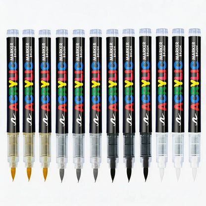 marqueur-acrylique-le-pro-noir-set-12 - Feutre Acrylique