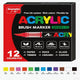 marqueur-acrylique-le-pro-set-12-couleurs - Feutre Acrylique