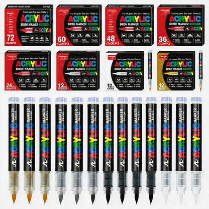 marqueur-acrylique-le-pro-set-4-couleurs-mix - Feutre Acrylique