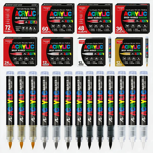 marqueur-acrylique-le-pro-set-4-couleurs-mix - Feutre Acrylique