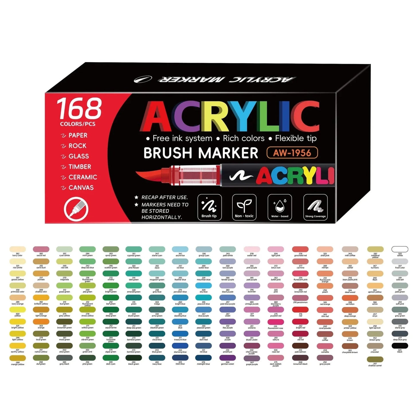 marqueur-acrylique-lunivers-set-240-couleurs - Feutre Acrylique