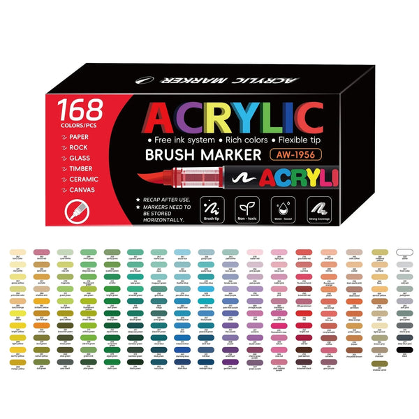 marqueur-acrylique-lunivers-set-240-couleurs - Feutre Acrylique