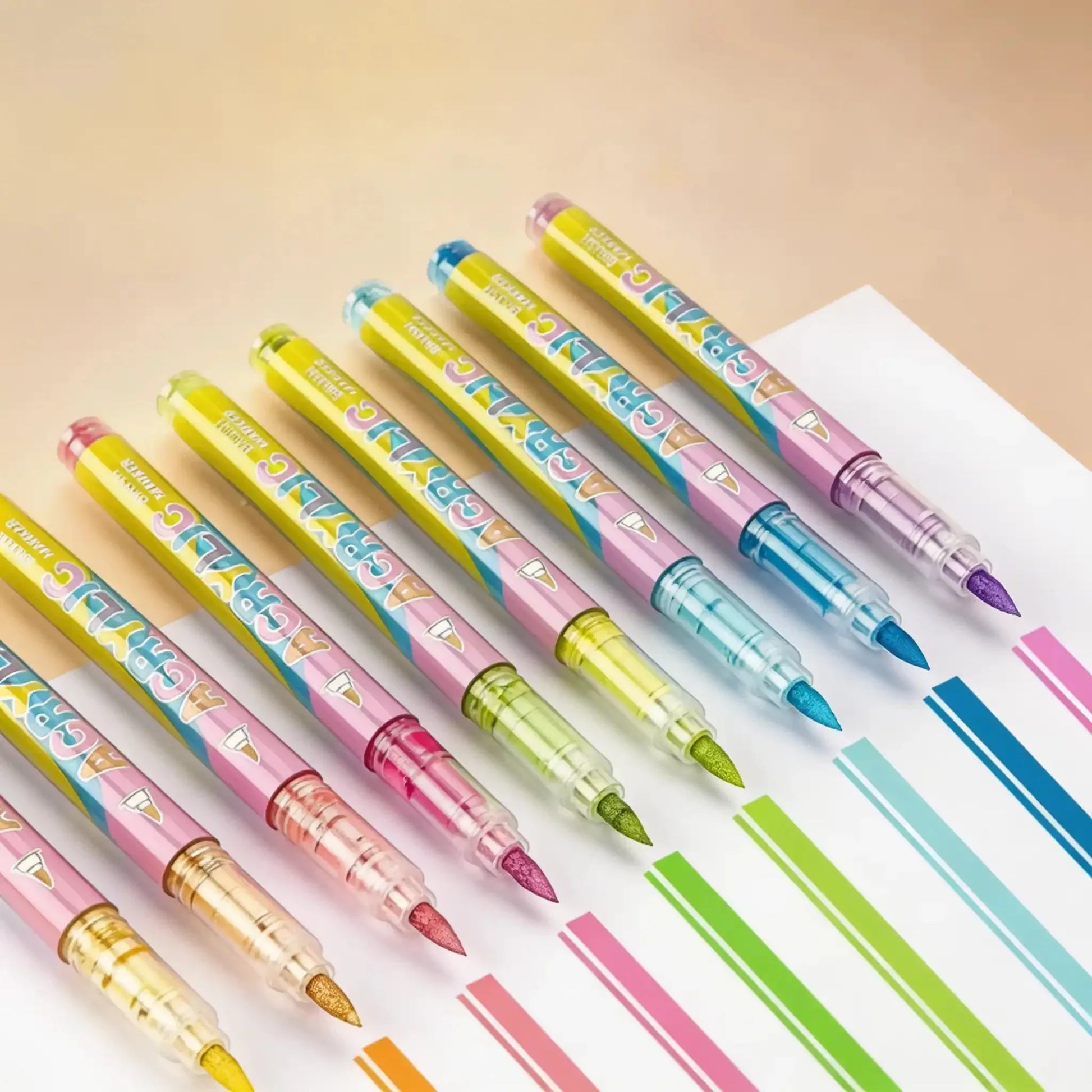 marqueur-acrylique-serie-speciale-coloriage-rendu - Feutre Acrylique