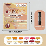 Feutres acryliques par thèmes 12 couleurs - image produit