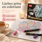 Feutres double pointe acryliques 12 à 60 couleurs - image produit